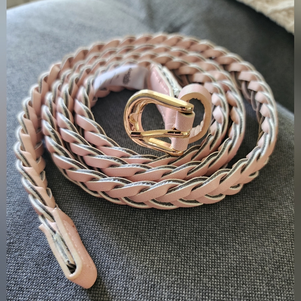 Light Pink Braided Belt (Size M/L)